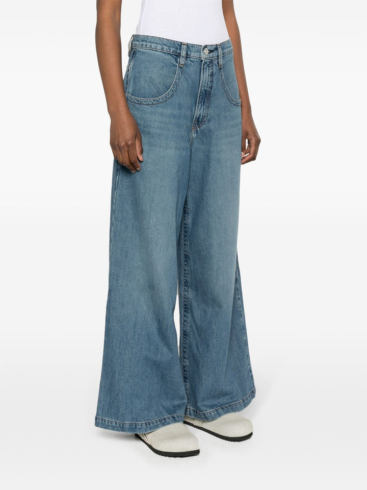 Wide leg skater jeans