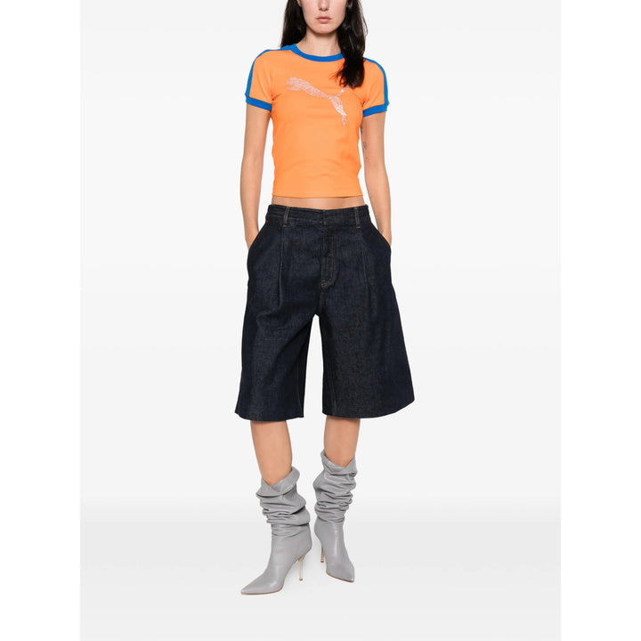 Puma Fenty T Shirts - Orange | 680a58f78f60d91817e13d13c3f6750e8a838ae6