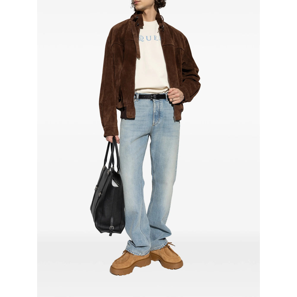 Alexander Mcqueen Leather Outerwears - Brown | 93c0fcc979d0c65aef068c30fe242a791c4c996a