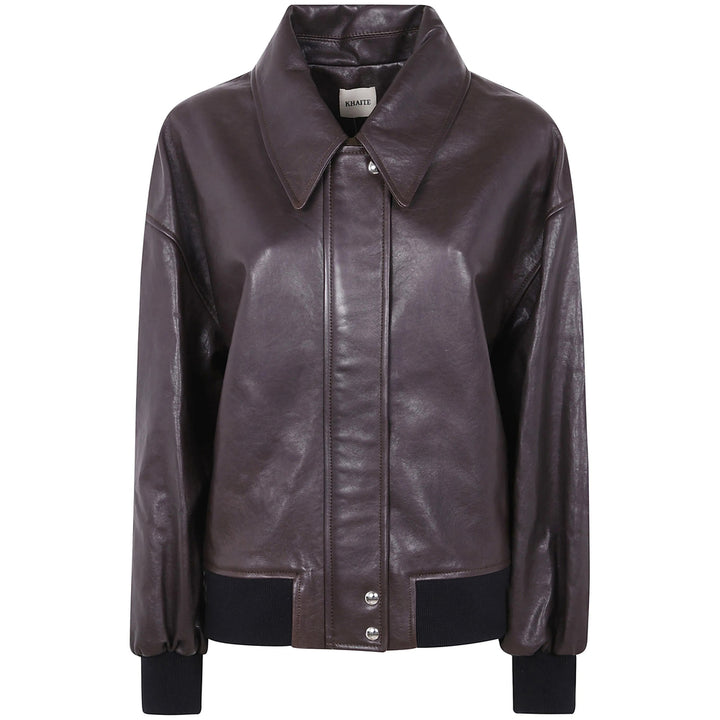 Khaite Leather Outerwears - Brown | 76767c140aecd0f49e843ae24fe91d5217f8a18c