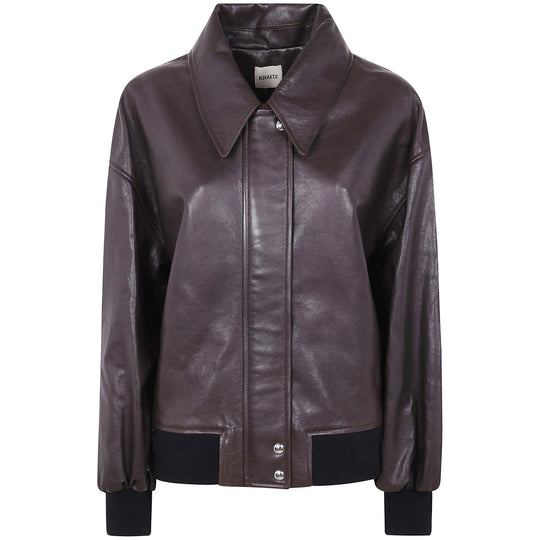 Leather Outerwears Brown