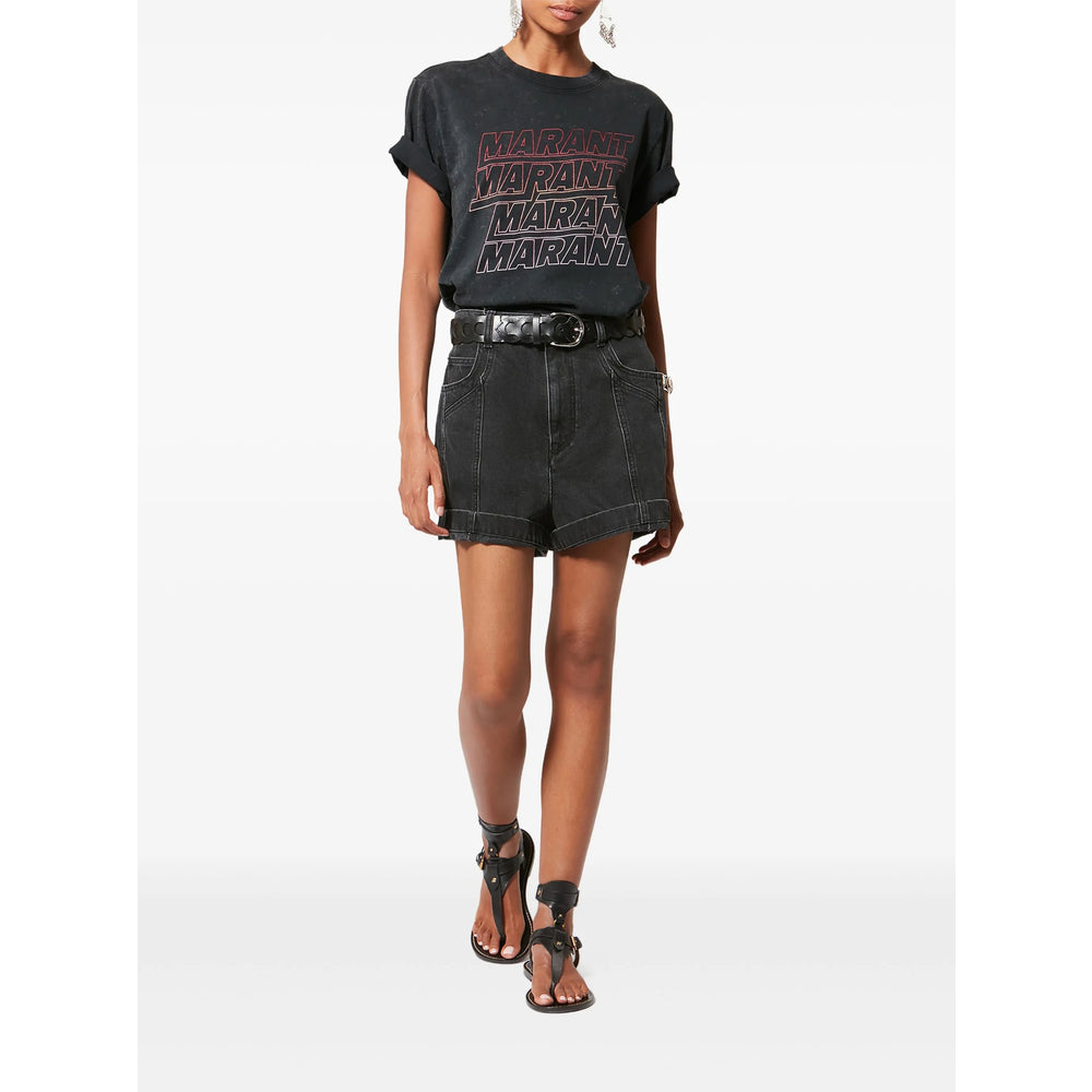 Marant ÉToile T Shirts - Black | 527975ab082412973d5804e491466b2f6faf2a9a