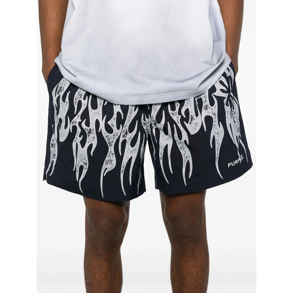Purple Brand Shorts - Blue, White | dedf2fe76046185ad2c3179c4d1b207480f6bc21