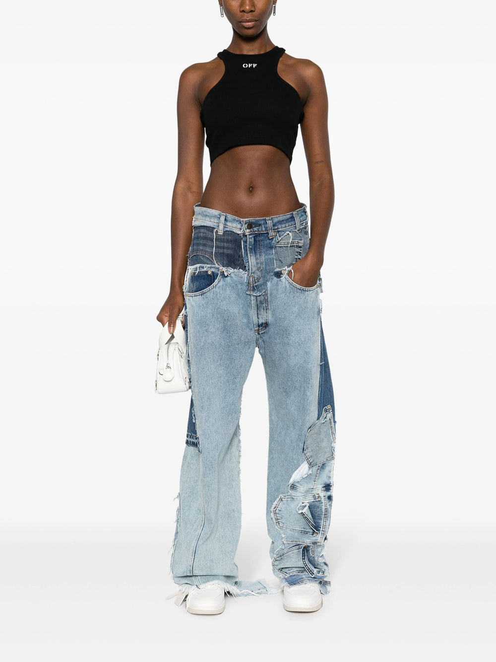 Off-Print Cropped Top