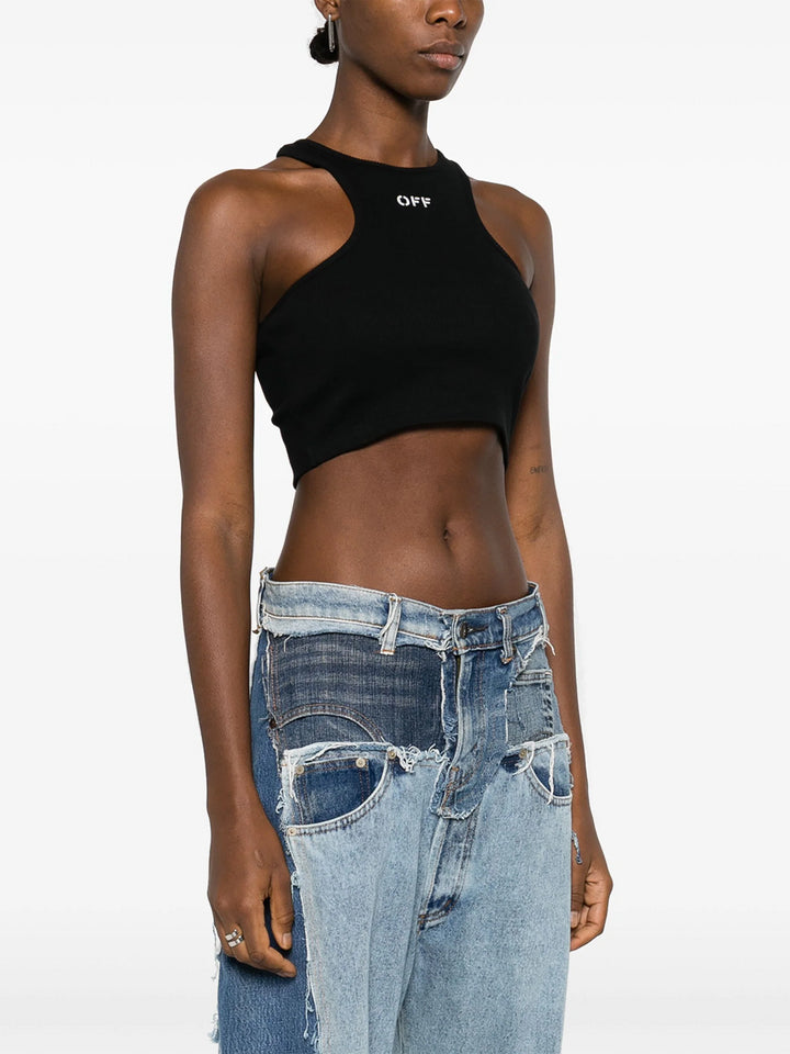 Off-Print Cropped Top