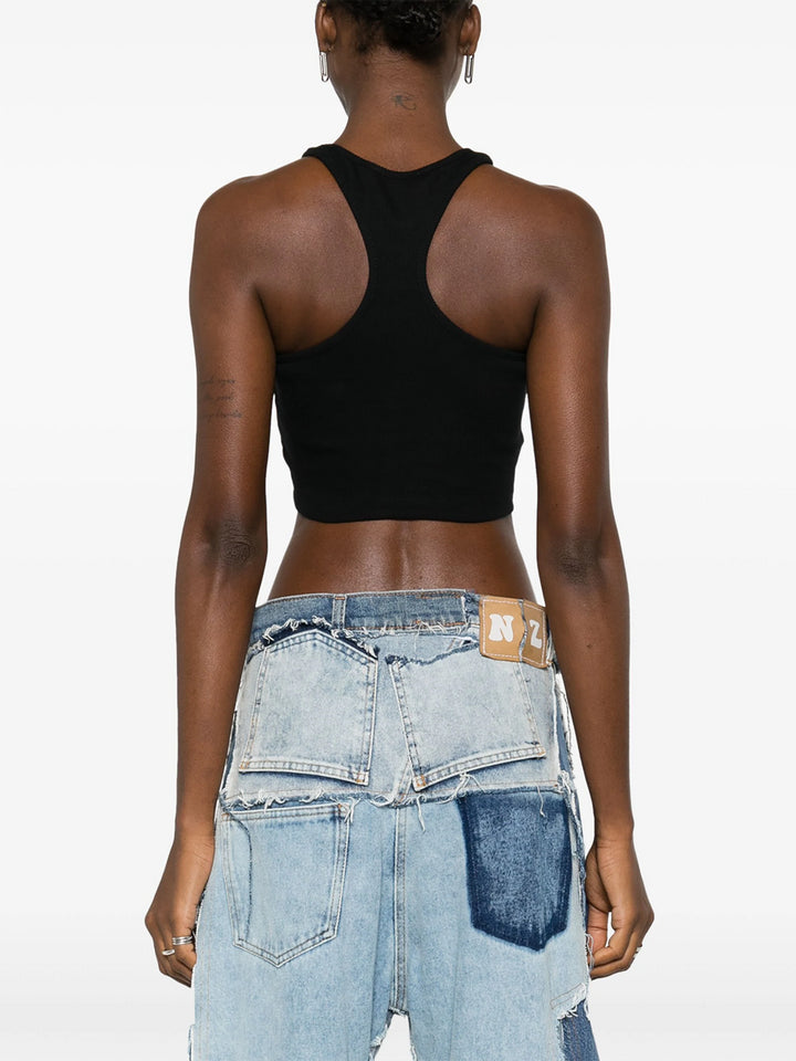 Off-Print Cropped Top