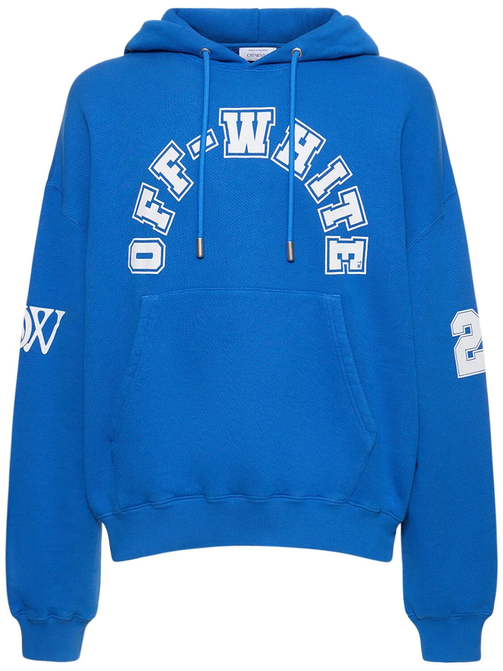 Football over hoodie nautical blue whit