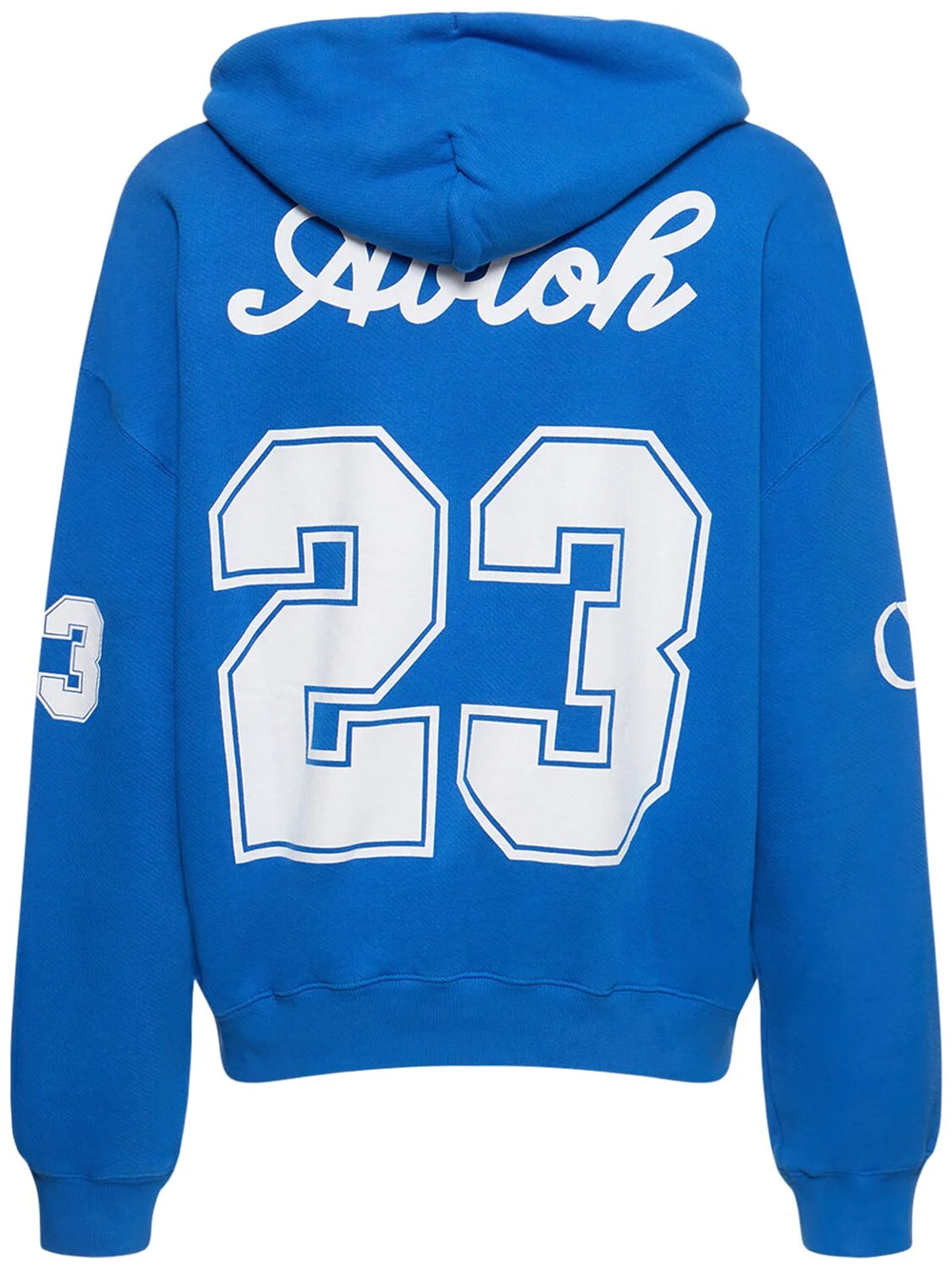 Football over hoodie nautical blue whit