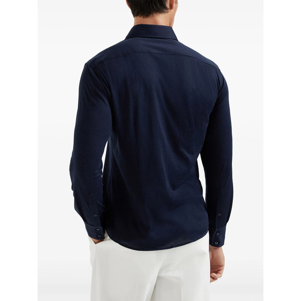 Brunello Cucinelli Shirts - Blue | 043ecf263f560b134dc3752cdfa6ed7442b713c5