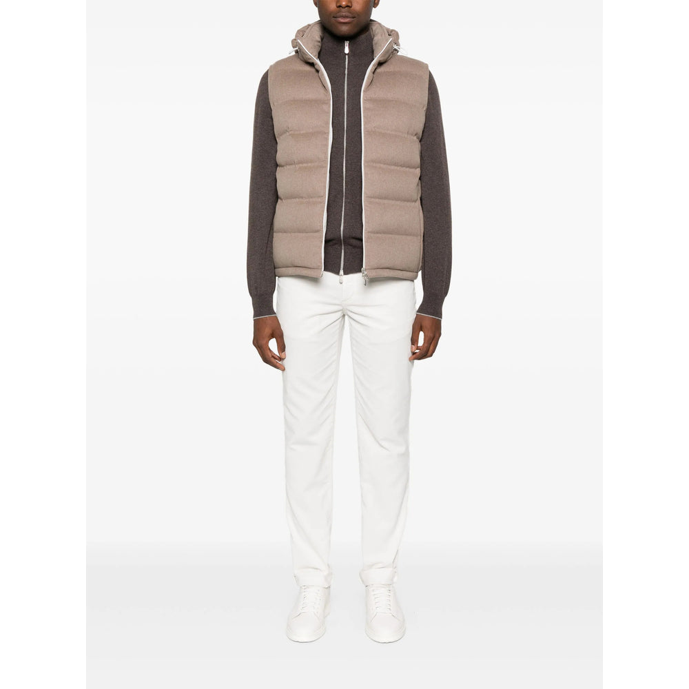 Brunello Cucinelli Outwear Waistcoats - Brown | 3997a0b4c2665825ba6c0ec1e84d038cffd0bdd3