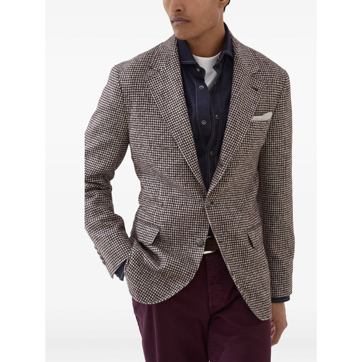 Brunello Cucinelli Jackets - Brown, White | d4a9e260e8e2490dd5b7265eac5c1691d327b3e7