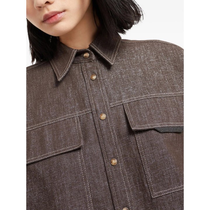 Brunello Cucinelli Shirts - Brown | d56d3ec42ea30a4f9391c0bea5e82267b459ca74