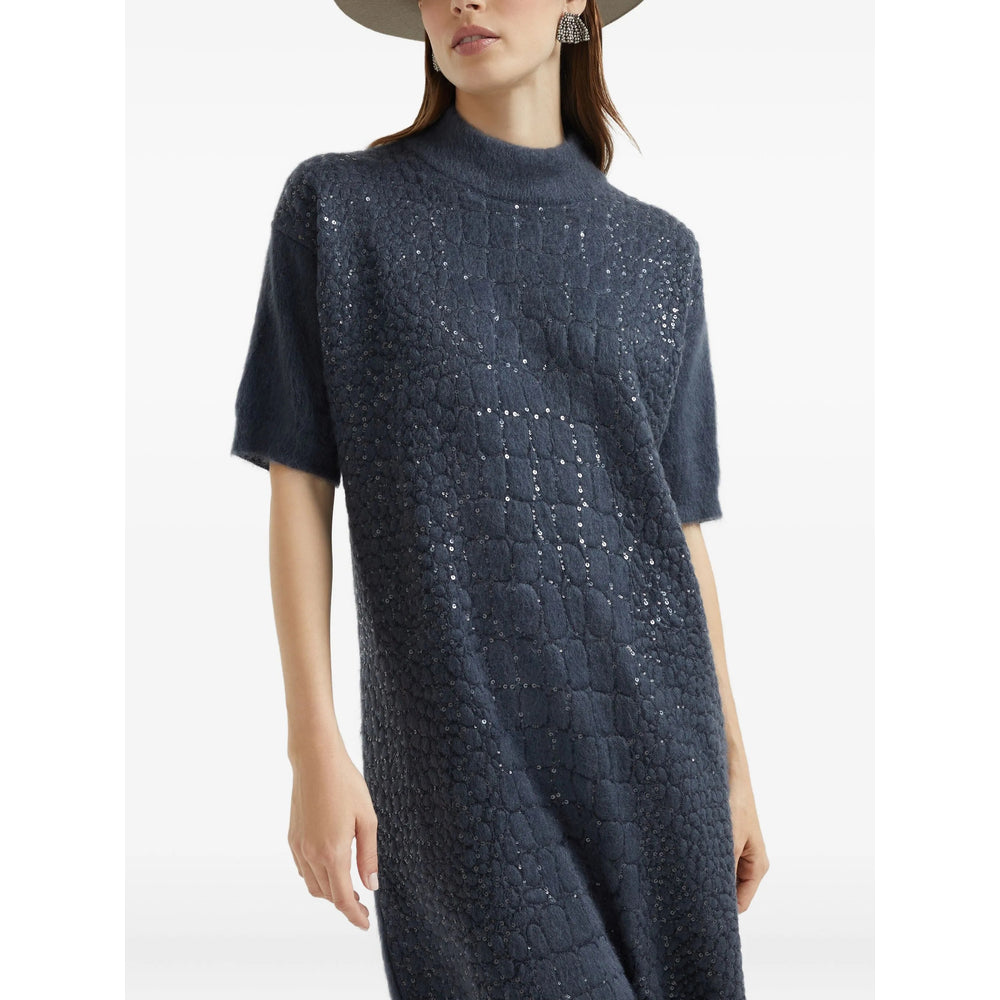 Brunello Cucinelli Dresses - Blue | 4ec3eeb7ab1012e062b766012ca940424cefff56