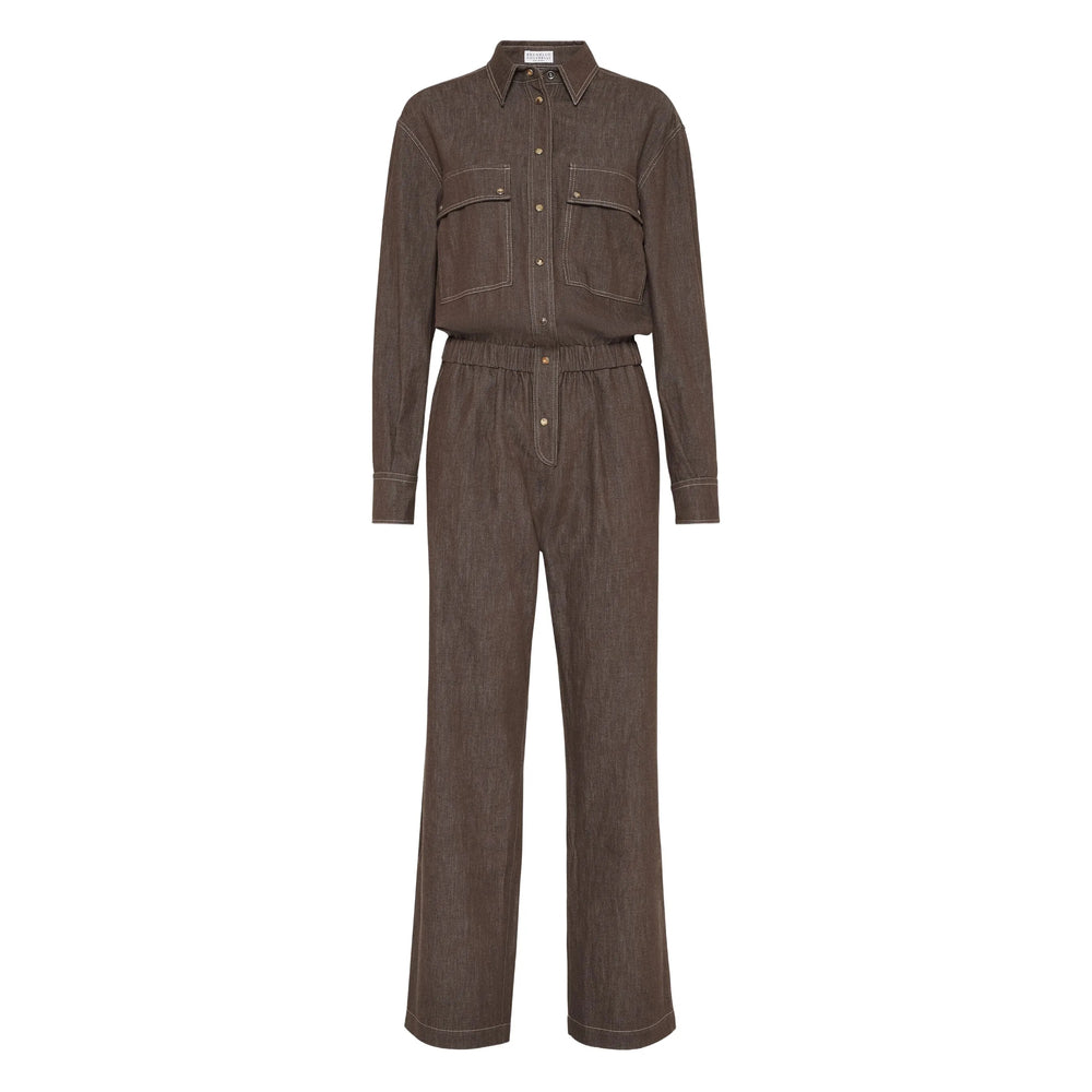 Brunello Cucinelli Jumpsuits - Brown | d491f2a4a4c0d19cdfba44fd876c985fe17b146f
