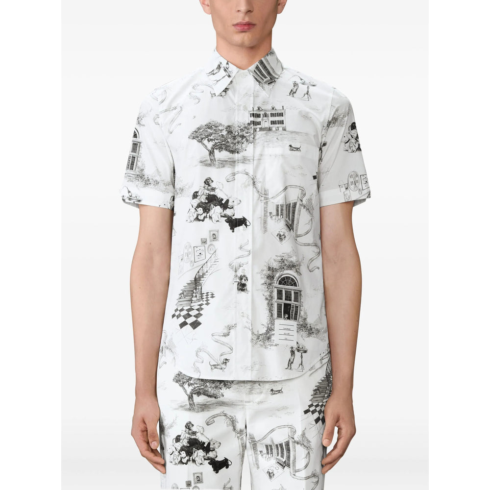 Thom Browne Shirts - White, Black | 98077c06df52e1c480e221ec66abcd0169f39b00