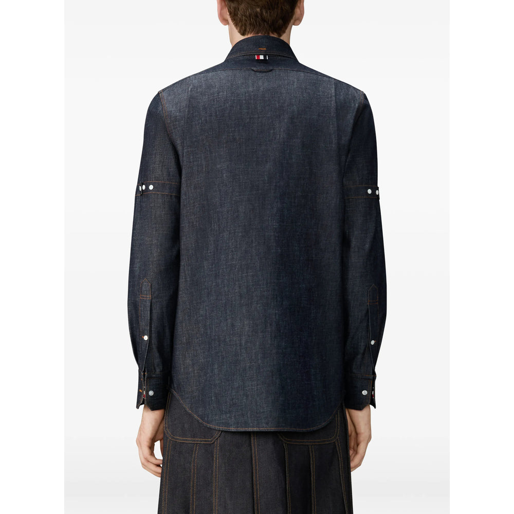 Thom Browne Shirts - Blue | dc91c2f0b2cc5ed8e8839b5c1ab9f1247fe44400