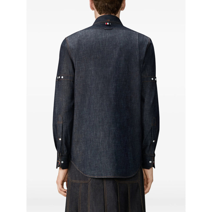 Thom Browne Shirts - Blue | dc91c2f0b2cc5ed8e8839b5c1ab9f1247fe44400