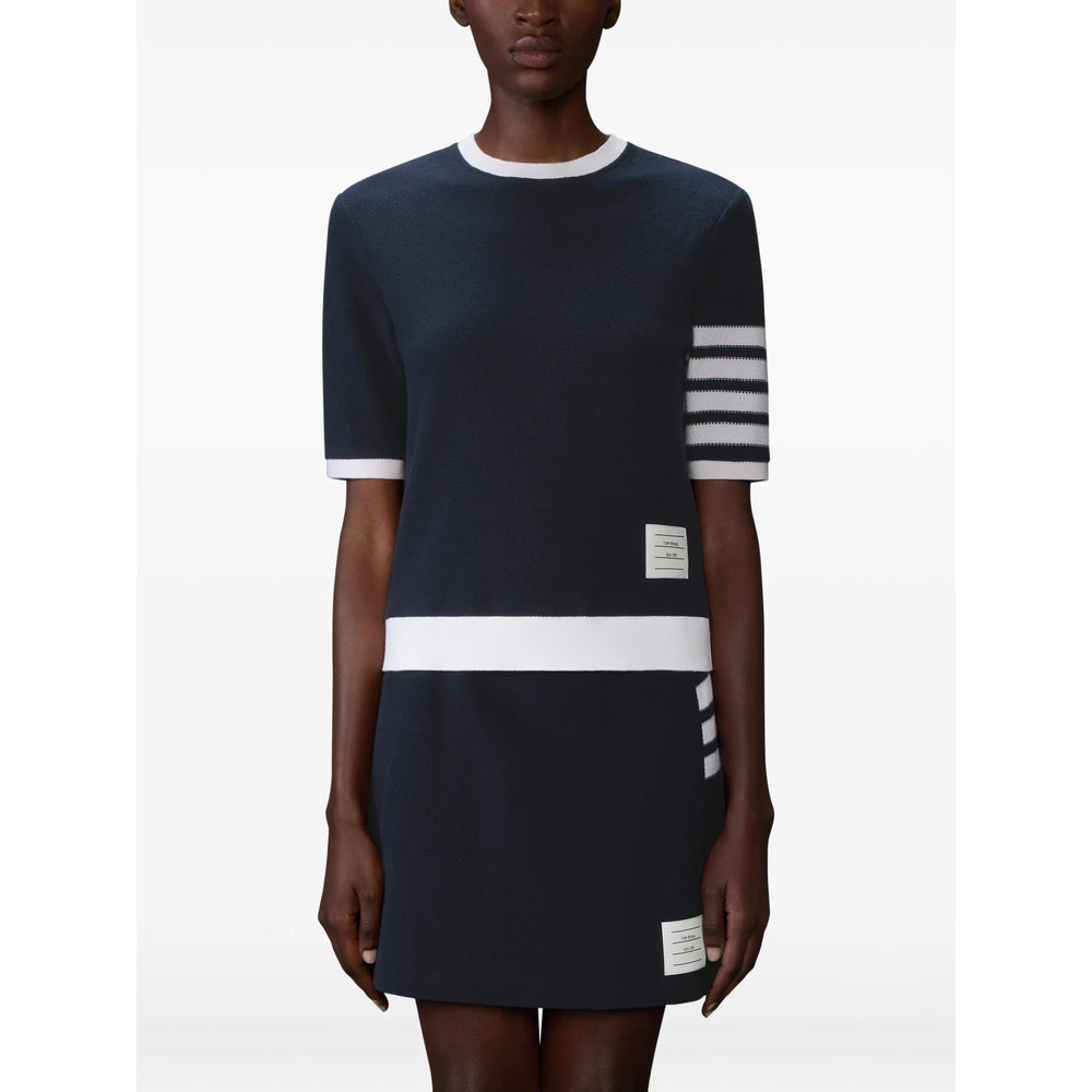 Thom Browne T Shirts - Blue, White | 3879ceb9302058253e12aa6e237f64814c04d382