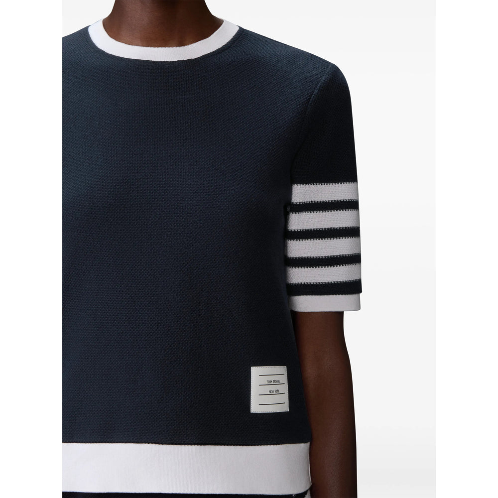 Thom Browne T Shirts - Blue, White | 2f1c92156e54ff8be073e90ec45998b0d9335f61