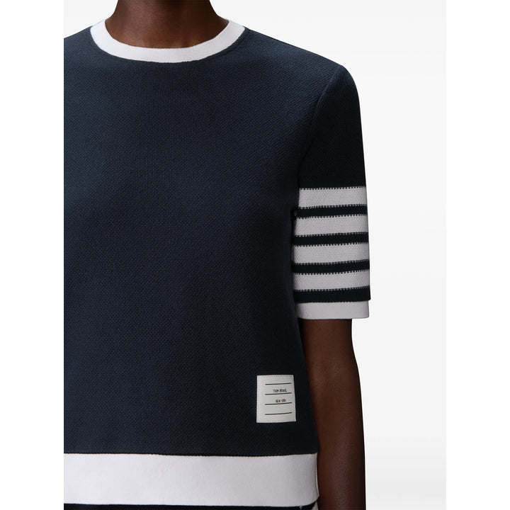 Thom Browne T Shirts - Blue, White | 2f1c92156e54ff8be073e90ec45998b0d9335f61
