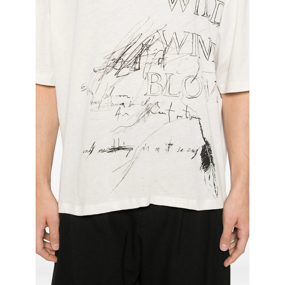 Ann Demeulemeester T Shirts - Neutral, Black | eae48cd695adcf4faffc160c9840df8f632af824