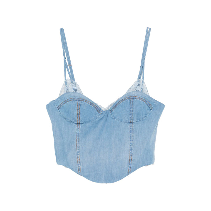 Ermanno Scervino Tops - Blue, White | fc6697e04d99d61f39dc1e158a6e99aef2ae2501