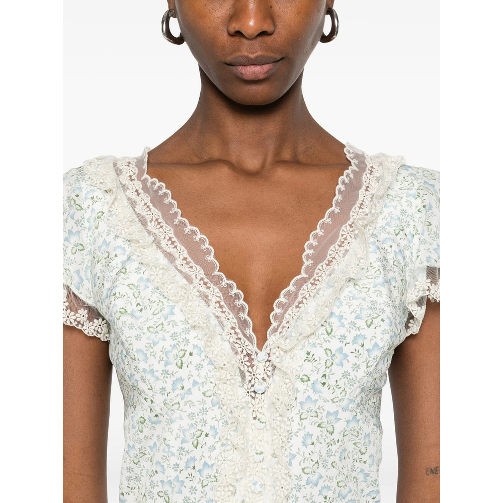 Ermanno Scervino Dresses - White, Blue | b58a0aa935b43fae85663a2318334bbab9b39829