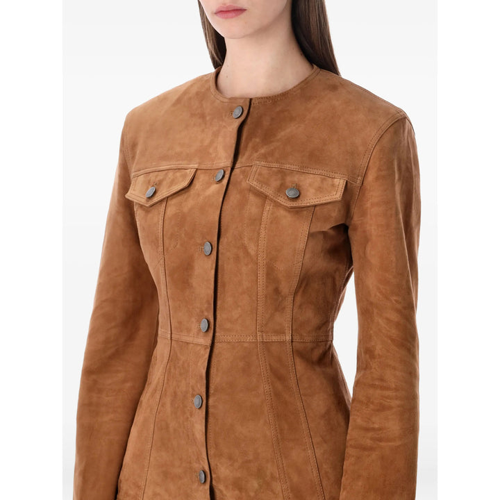 Haikure Leather Outerwears - Brown | ef5db99ba76c7724d58470a37bd79d0203fcf919