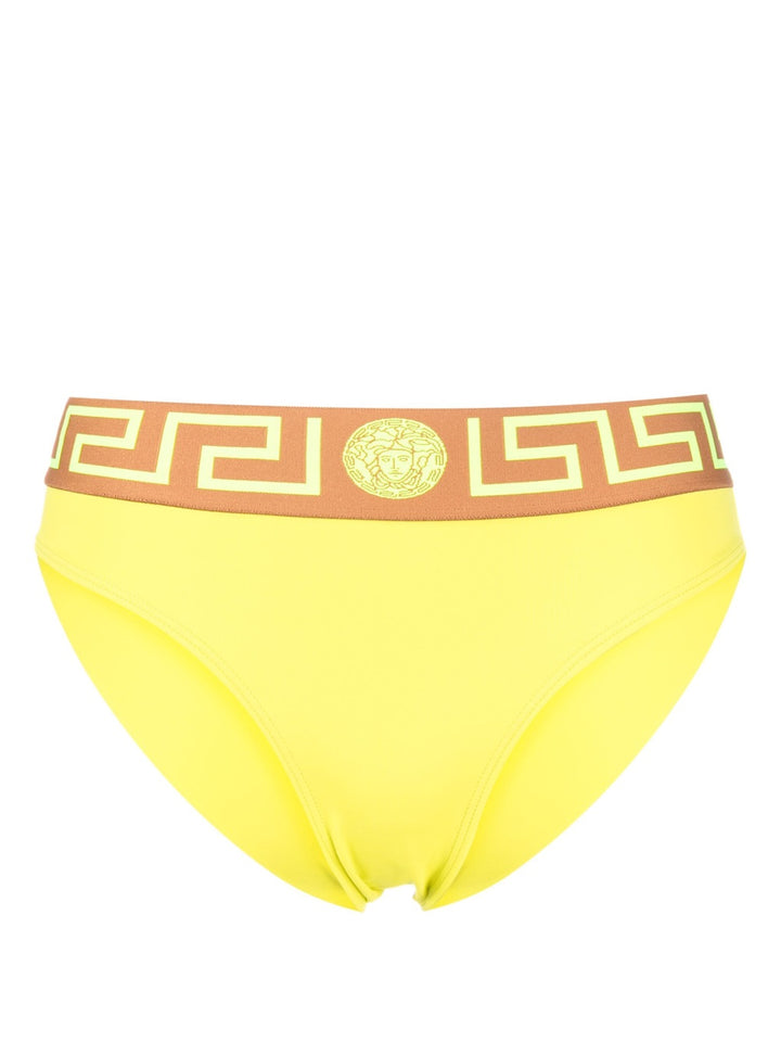 Greca jacquard bikini briefs