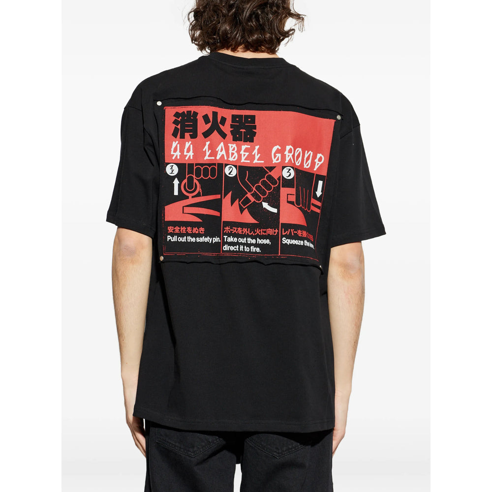 44 Label Group T Shirts - Black | 19676f42ab8dff2b564a4a9f34d2075783ee26ab