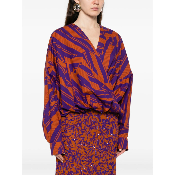 Dries Van Noten Shirts - Purple, Orange | ae0d2316bf6c81f4cafe478d83a765881ae60530