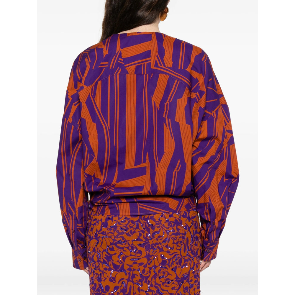 Dries Van Noten Shirts - Purple, Orange | 6b840298d35941fed32f0023212560b782642d5a