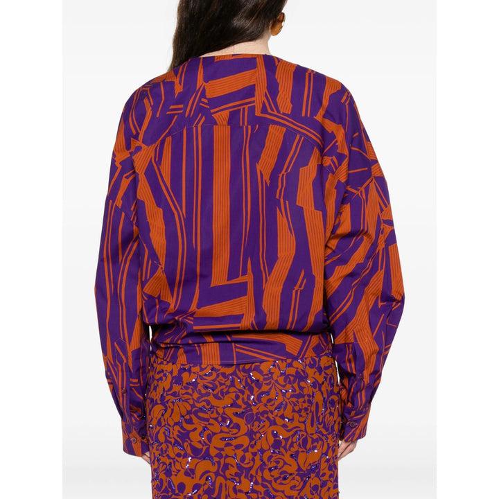 Dries Van Noten Shirts - Purple, Orange | 6b840298d35941fed32f0023212560b782642d5a