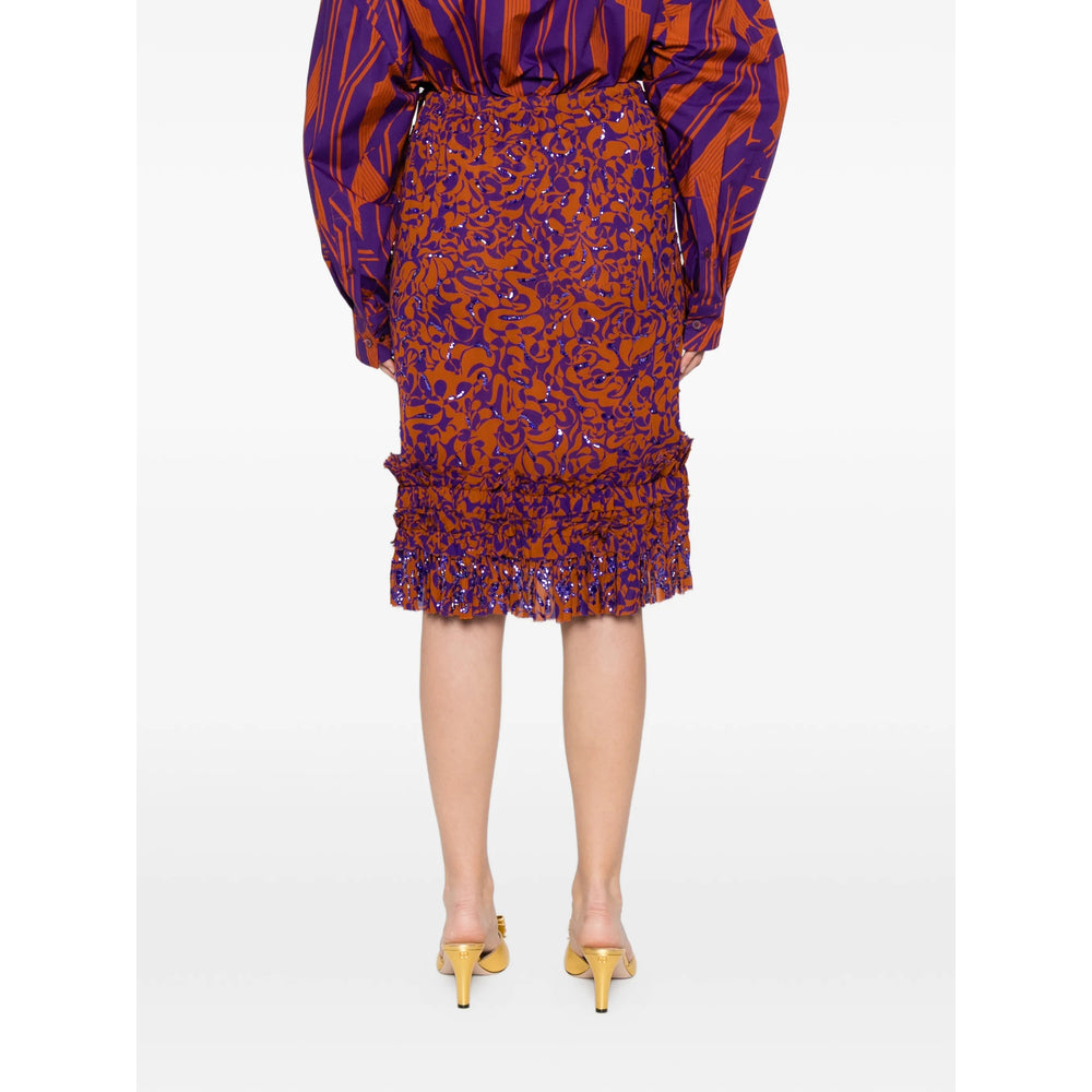 Dries Van Noten Skirts - Orange/Purple | b0cfab027b5304d4d96f5aafeefe46fecfcb6daf