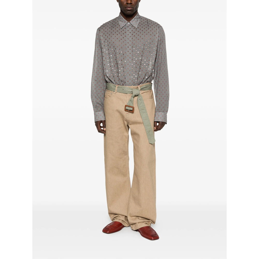 Dries Van Noten Shirts - Blue, Brown | 6344c0f509ae19a37d17db4dabaeb7571136fab8