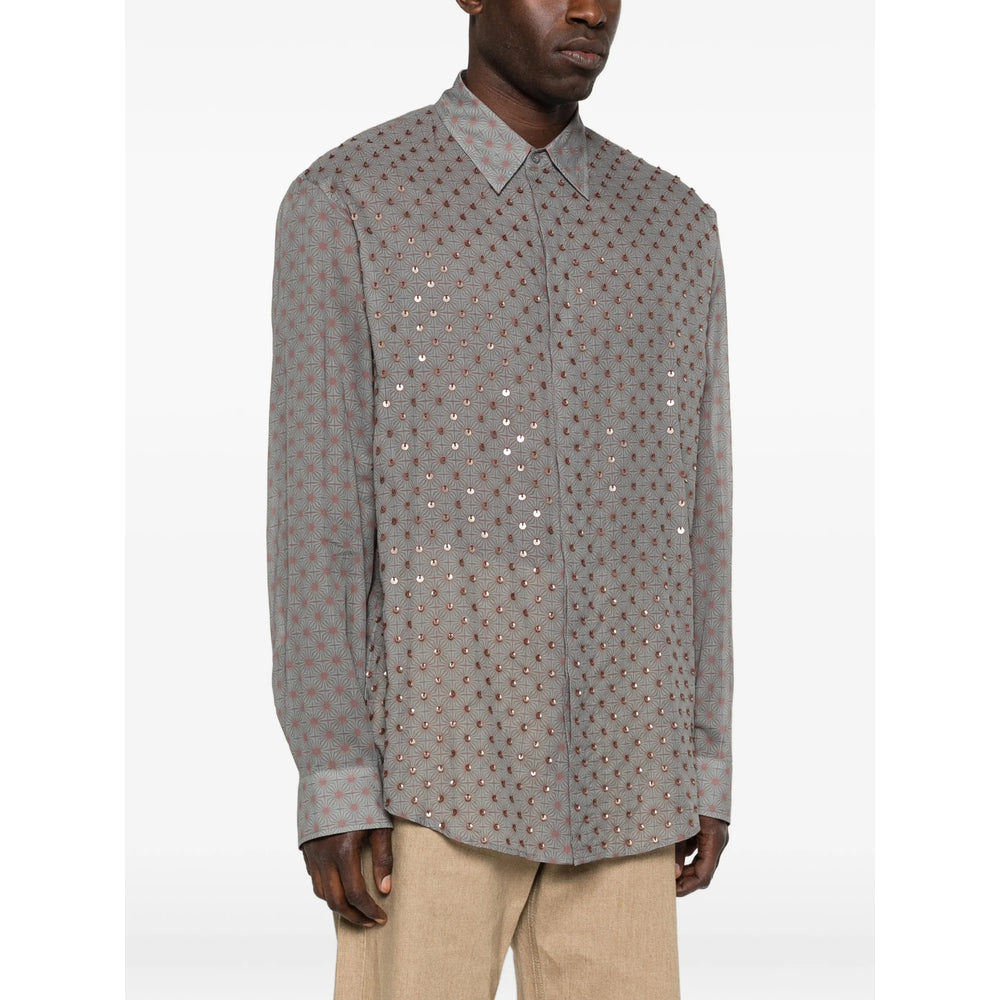 Dries Van Noten Shirts - Blue, Brown | 309ae59eeae46695c8dabdcf5c54d81940ca06bc