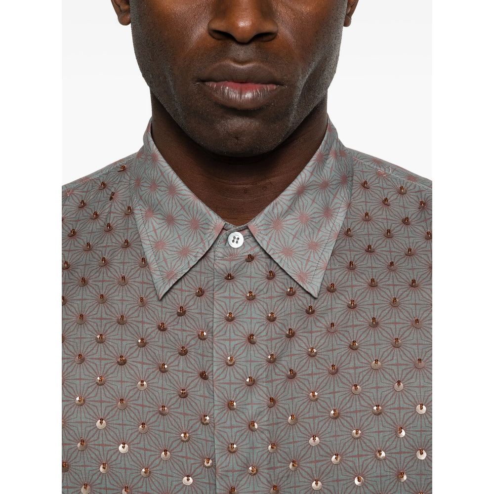 Dries Van Noten Shirts - Blue, Brown | a13ccedf2dd7eaf3ca47d458963d3316d9d3ed05