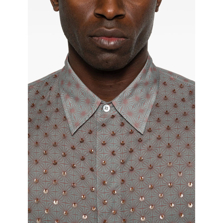 Dries Van Noten Shirts - Blue, Brown | a13ccedf2dd7eaf3ca47d458963d3316d9d3ed05