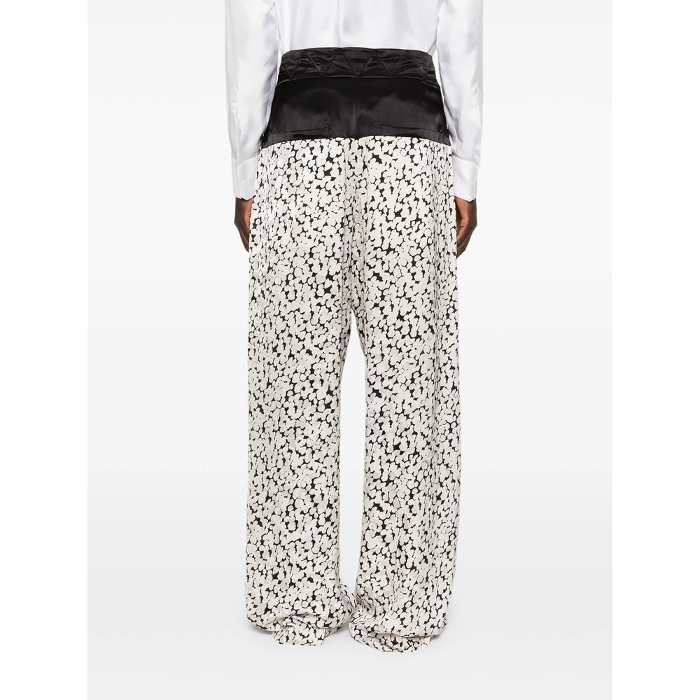 Dries Van Noten Pants - Black, White | 29521a888454e08a11340231664858eadaf8b54a