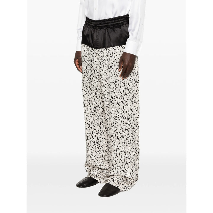 Dries Van Noten Pants - Black, White | 3efd470b4c173f1b937f0342ee1c539eb78ca0b1