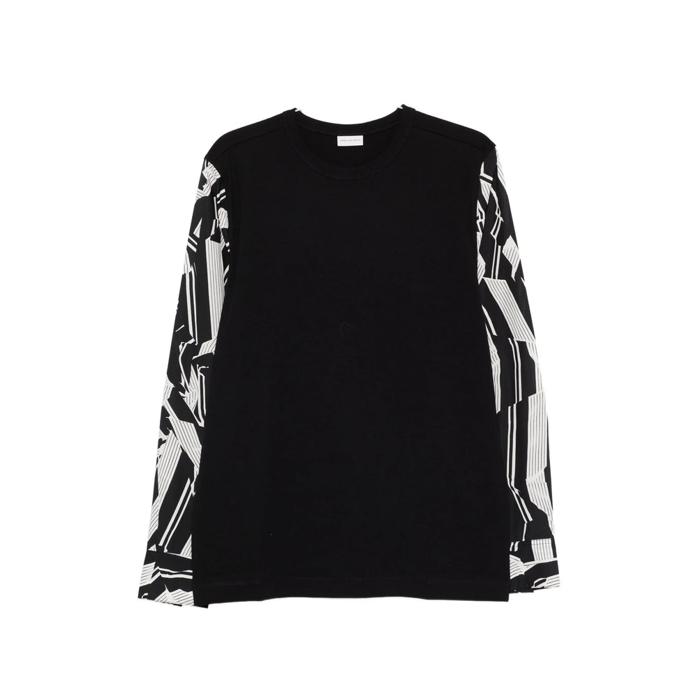 Dries Van Noten T Shirts - Black, White | 6c866edb332455b0e95329bdba5c7b8ecf9e4f67