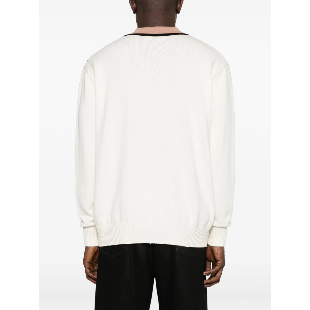 Dries Van Noten Sweaters - White, Blue | bd0bba2c1b3f8e02c18d2d9ed252c31c4328b8dc