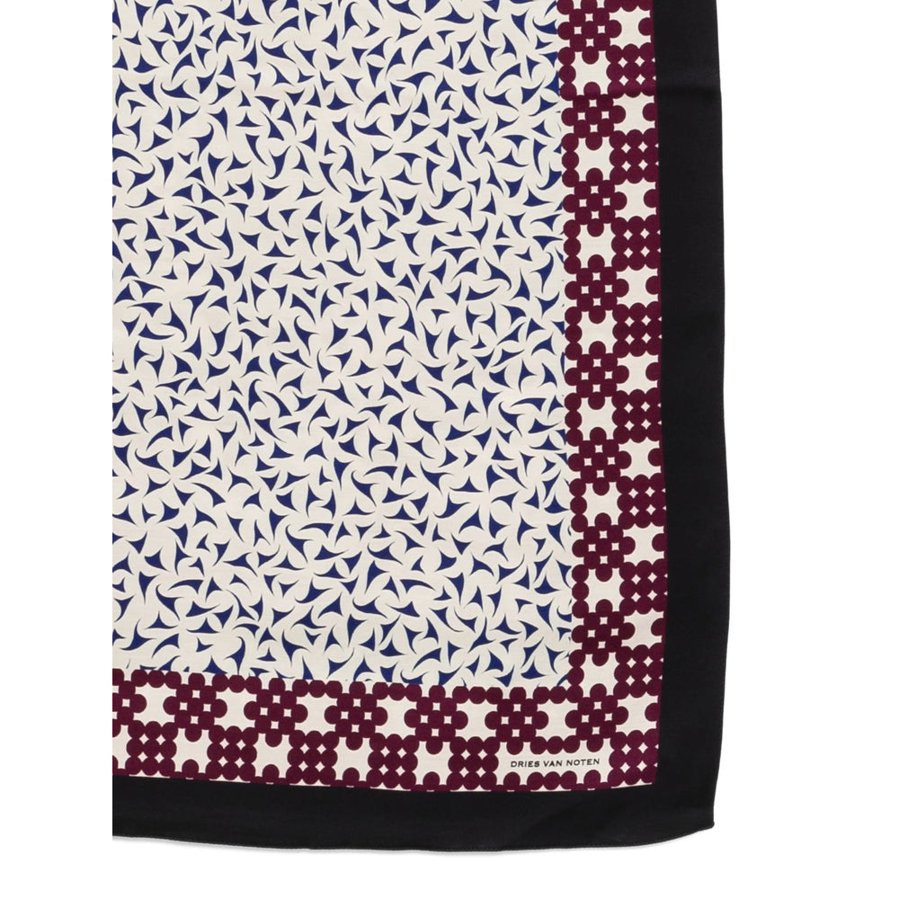 Dries Van Noten Scarves - Neutral, Blue | 931a6992ee72cd8e322f7485edcc7be16cb7d82c