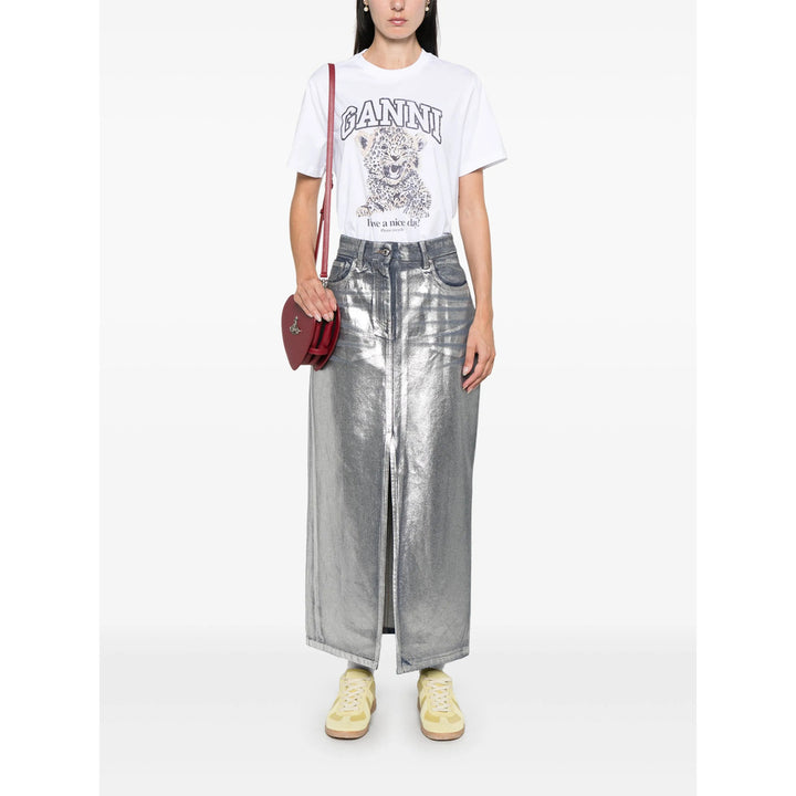 Ganni T Shirts - White | 6ebc1eea64ba22a8f4dfa0c3701f42bbd971e150