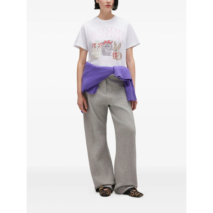 Ganni T Shirts - White | 71bdea248b51cc558494d6c2d7b07f4045e3e8d4