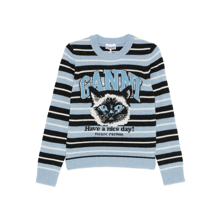 Ganni Sweaters - Blue, Black | 17a6dab40d0792e12798769a0d2abf2a9d1b37d0