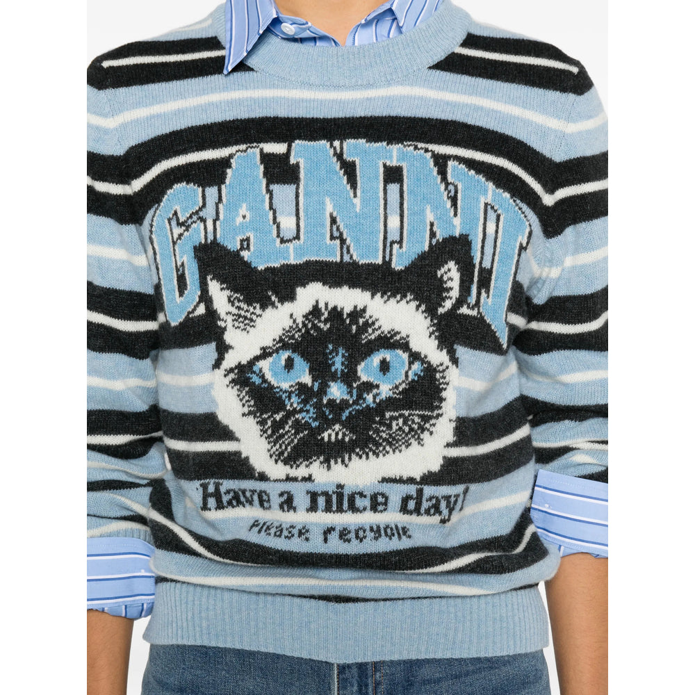 Ganni Sweaters - Blue, Black | fab54abe7b3320d6966daec83cefde2b0fc59933