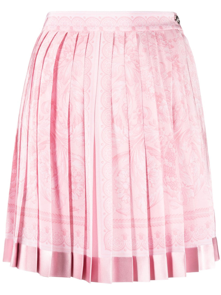 Barocco pleated miniskirt