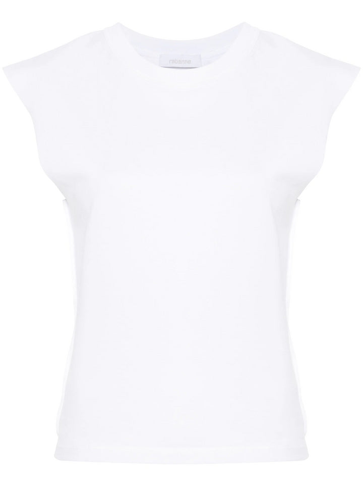 Cotton T-shirt with chain detail