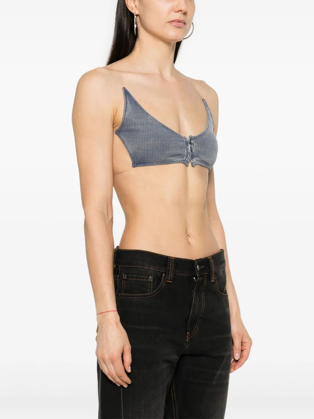 Crop top with opening on the back